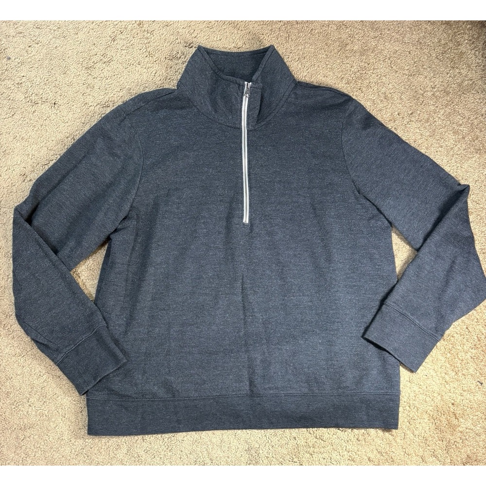 Eddie Bauer Camp Fleece Quarter Zip Women Large Gray T4372 Cozy Outdoor